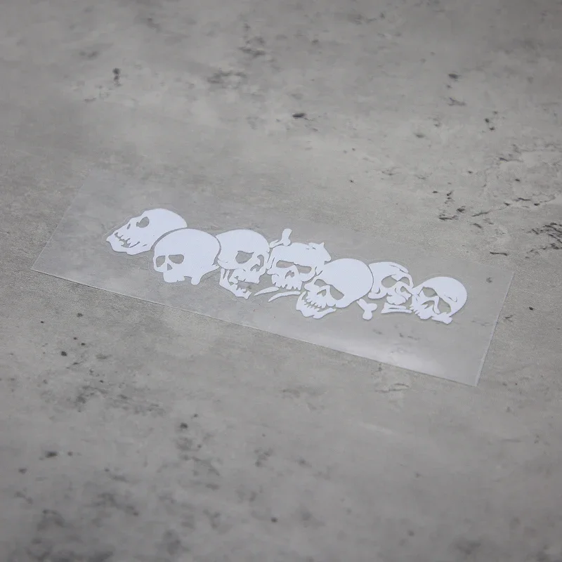 1PC "Skull Chain" Sticker Set for Car Motorcycle Styling Decoration Dark Style - Themed Decal Accessory