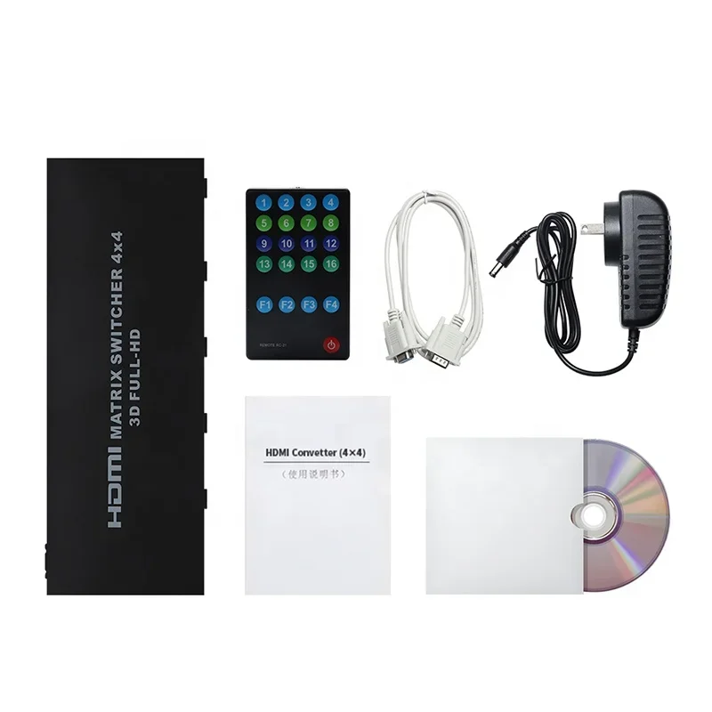 Selector 1.4v 4K*2K Matrix Splitter 4x4 con control remoto