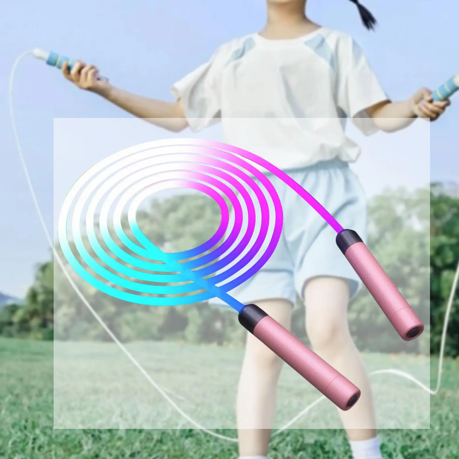 Jump Rope for Kids Glowing Portable for Home Outdoor Activities Party Favors