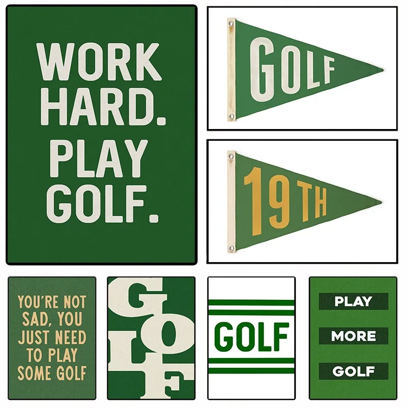 Vintage Golf Flag W… - image