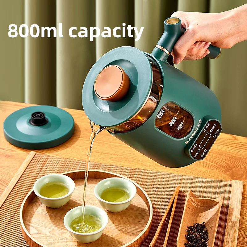 800ml Electric Kettle Tea Maker Automatic Steam Spray Teapot with Filter Glass Health Pot Thermo Pot Boil Water Kettle 220V