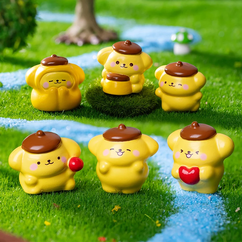 Micro Landscape Miniature Figurines Cute Jelly Dog Animal Resin Ornament DIY Accessories Home Decoration