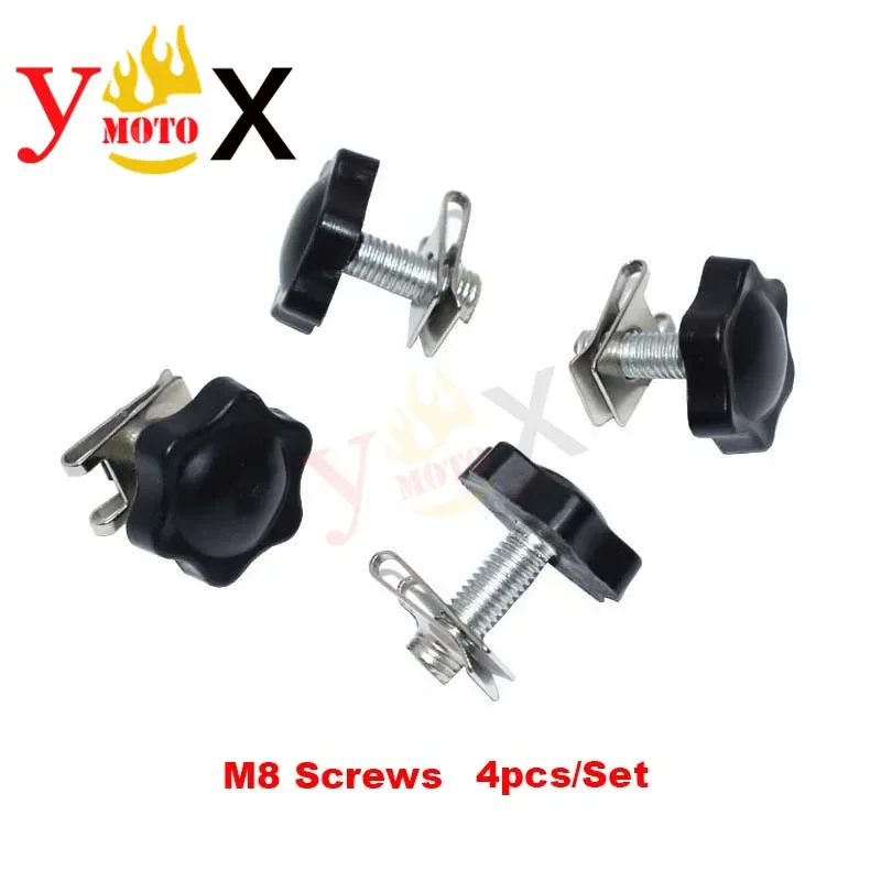 4PCS M8 Saddlebag Luggage Screws Bolt Lock Hardware Mounting For Harley Touring FLHTC FLHTP FLHT FLHTCUSE FLTR FLHR FLHP FLHTK