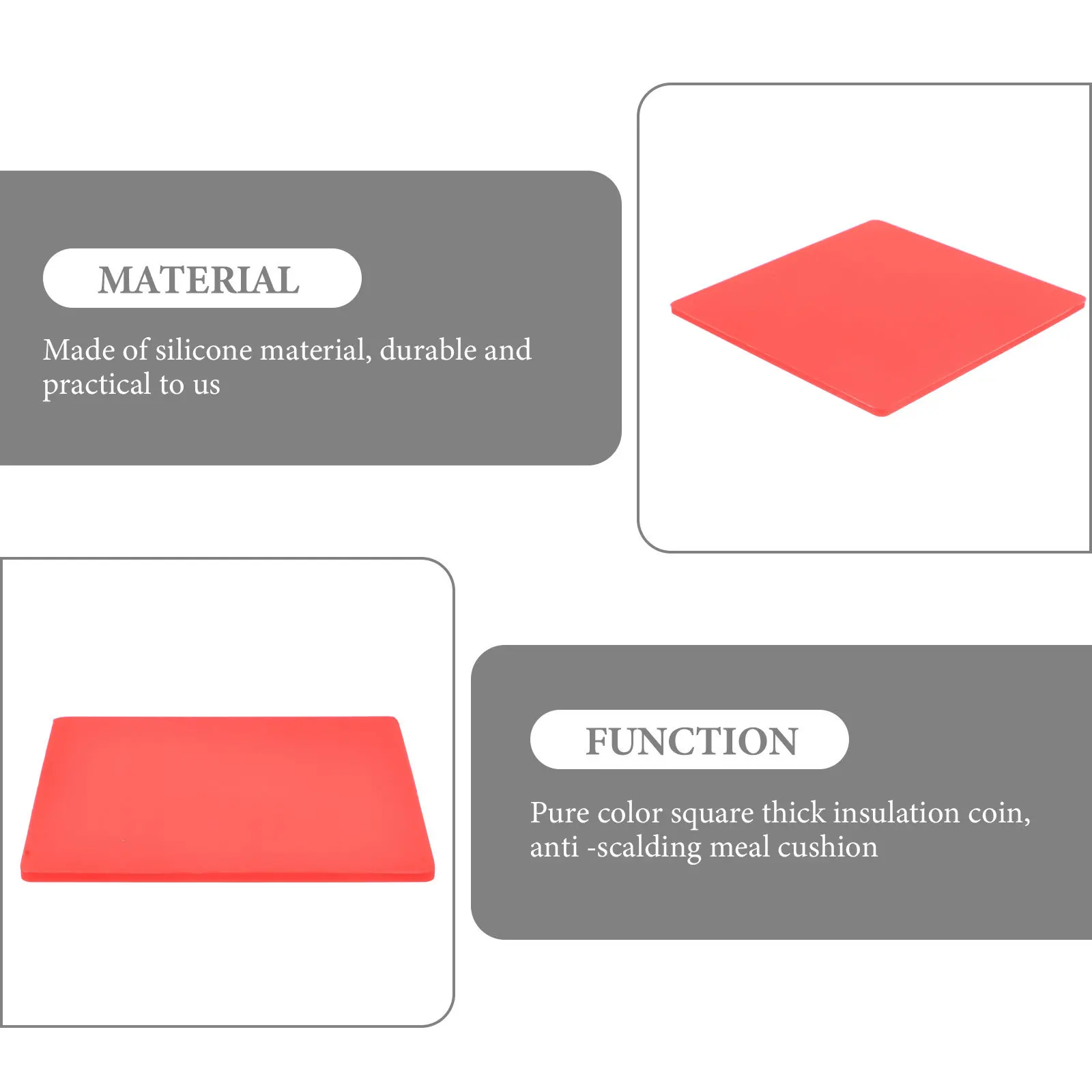 

4Pcs Heat-Resistant Coasters Solid Color Silicone Cup Mats Non-Slip Insulated Table Protection Home Mug Pad Silicone Coasters