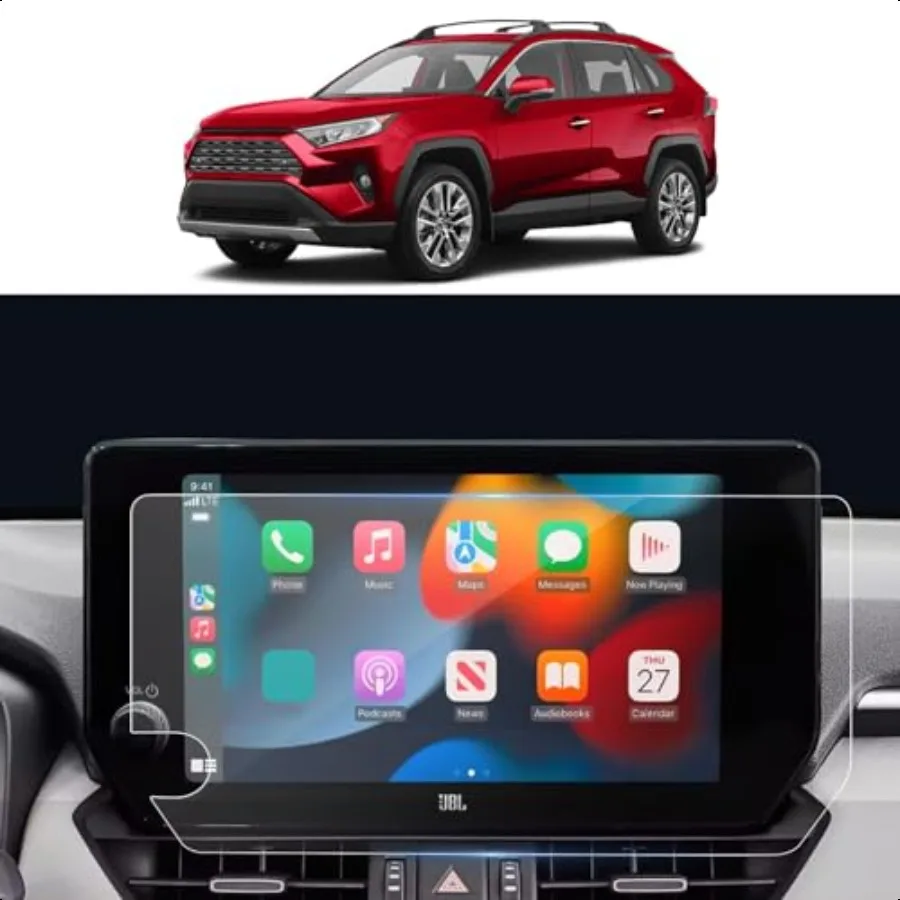 

RAV4 2025 Accories for 2023 2024 2025 RAV 4 Screen Protector 10.5'' Car GPS Navigation Display Screen Protector Film Tempered
