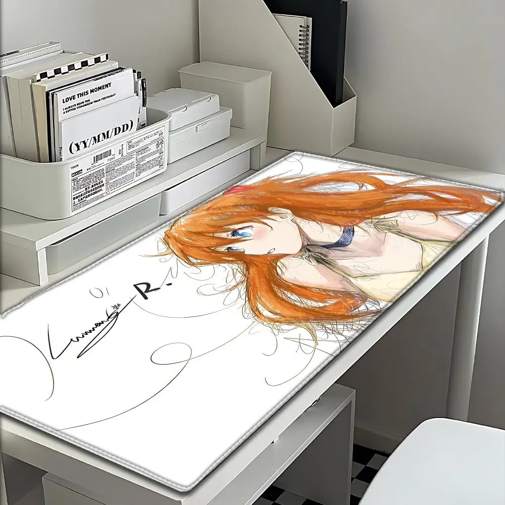 Asuka Kawaii Ins Girl Mousepad كبير مقاوم للماء ومضاد للانزلاق طاولة طعام حصيرة لطيفة ثانوية يوان مكتب لعبة لوحة مفاتيح الكمبيوتر