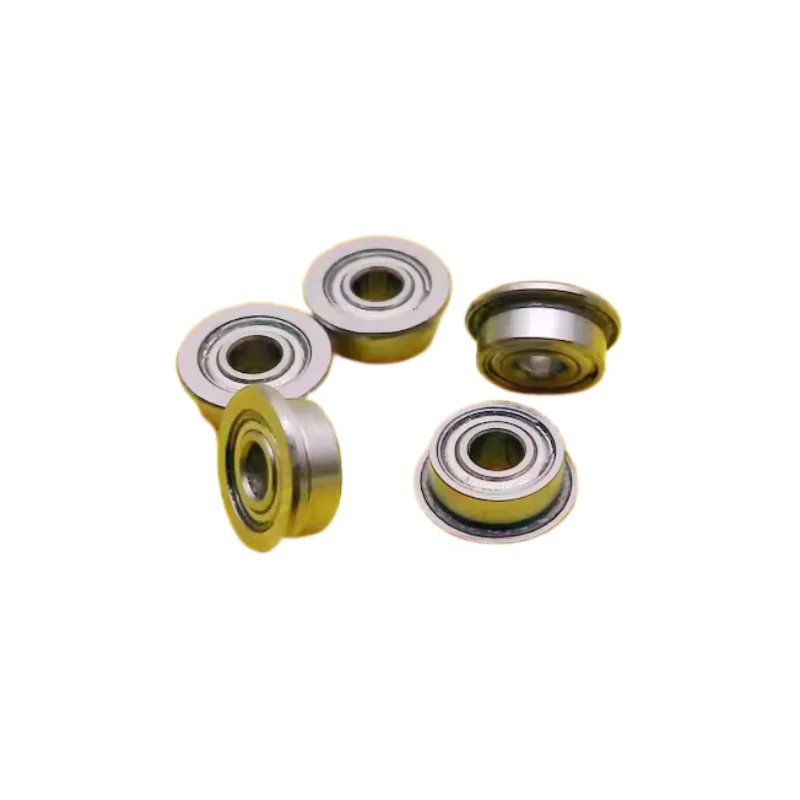 100pcs F682ZZ 2x5x2.3mm shielded flange deep groove ball bearings F682 F682Z F682-2Z 2*5*2.3 mm