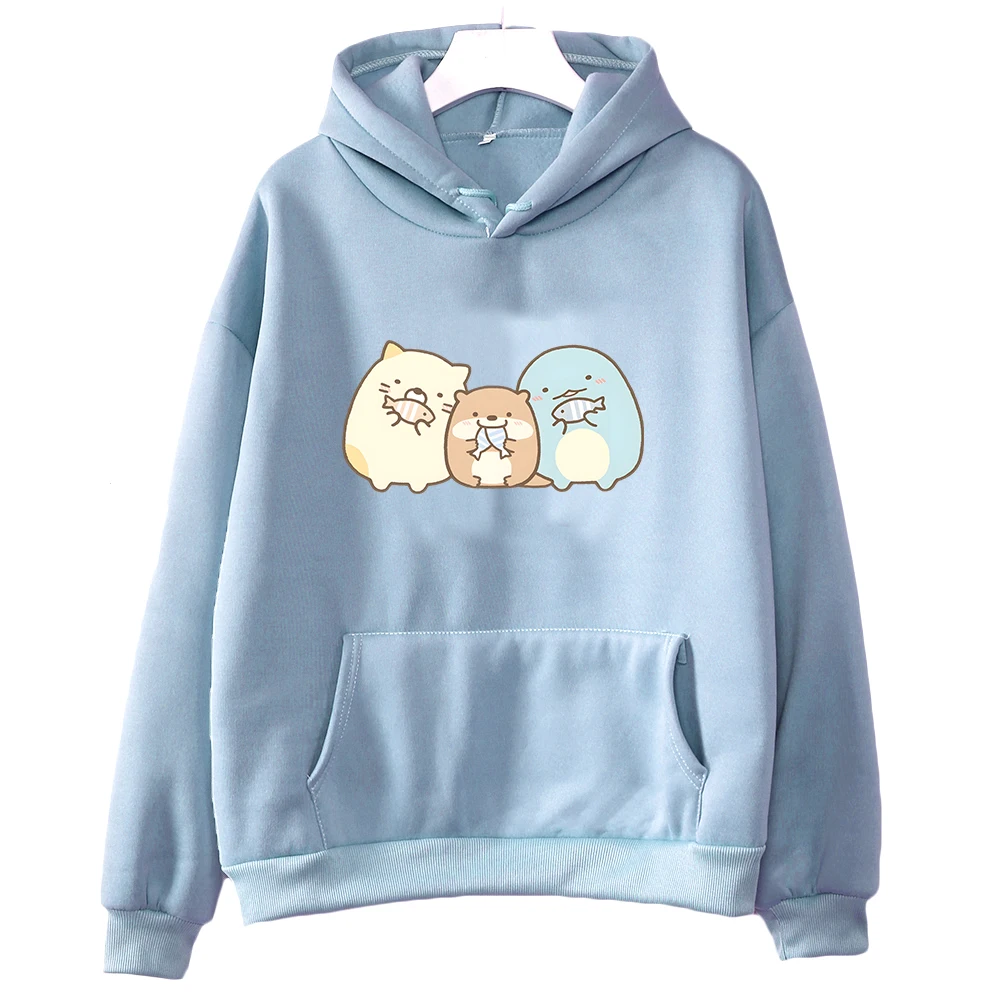 Sumikko Gurashi Hoodies for Women/Men Long Sleeve Harajuku Couple Clothes Moletom Feminino Kawaii Cartoon Pullovers Sweatshirts