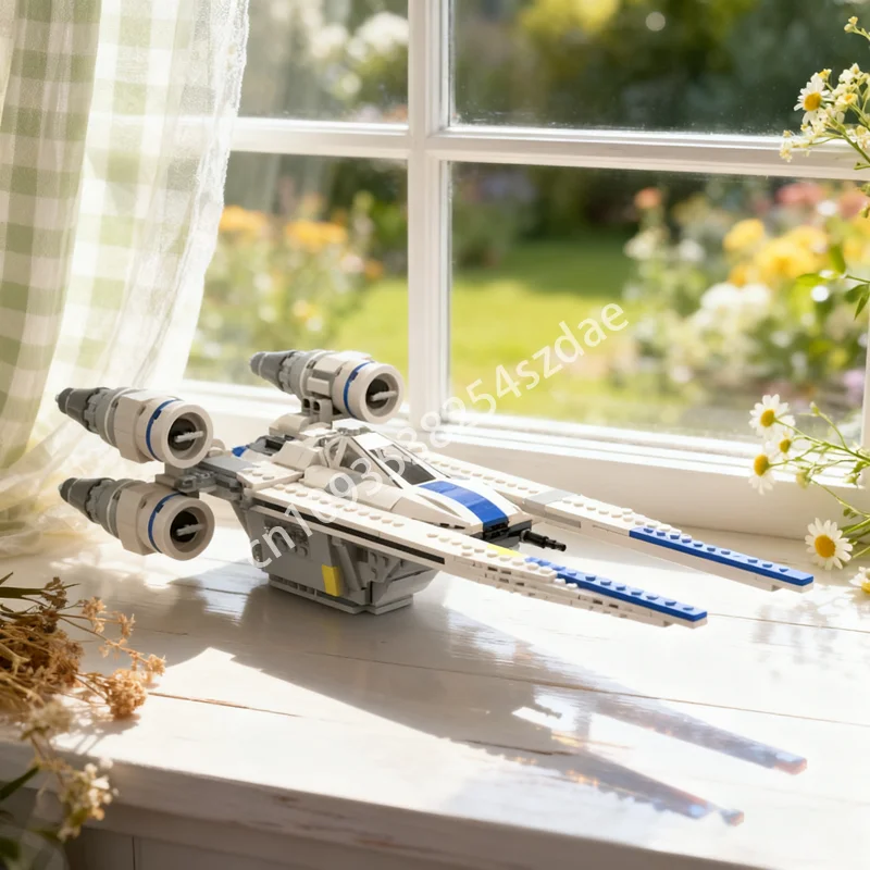 

675pcs MOC Cassian S U Wing Modification Star Battle Model Toy Building Blocks Construction DIY Idea Brick Christmas Gifts Kids