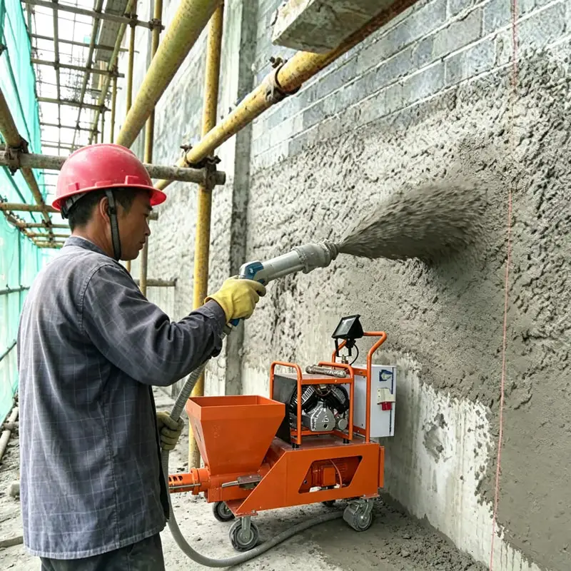 Multi Purpose Wall Cement Sprayer Machine Mortar Render Pump with Mixer for Various Mortar Formulations
