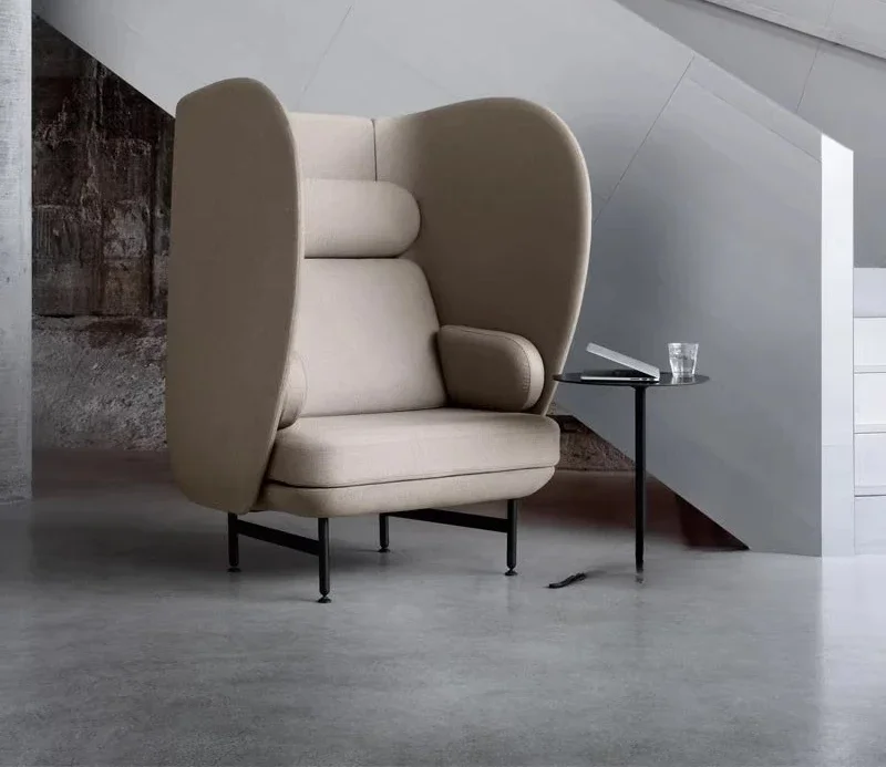 Light luxury fashion model room villa high industrial style backrest negotiation sofa seat
