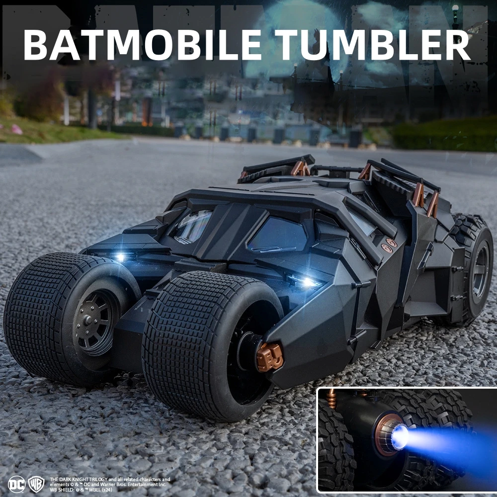 1:18 Batmobile Tumbler Auto in lega Fonde sotto pressione e veicoli giocattolo Modello di auto Modello in scala in miniatura Giocattoli per bambini