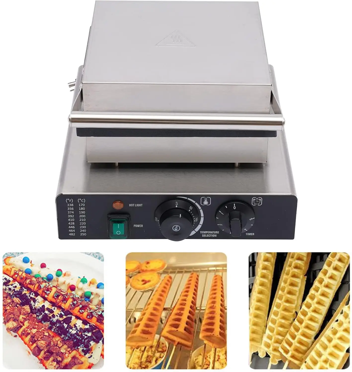 Máquina eléctrica para hacer tortitas y gofres, máquina antiadherente para panqueques, máquina para hacer muffins girada de 110v, máquina eléctrica para hacer muffins, 6 uds.