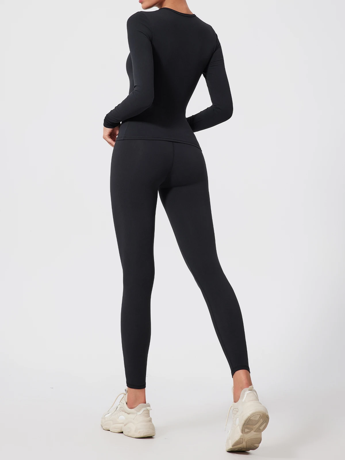 Neue Sommer-Sport-Langarmshirts für Damen, lässiges Outdoor-Oberteil, Fitnesskleidung, T-Shirt, Yoga-Shirt, Push-Up-Workout-Kleidung – Detail 11