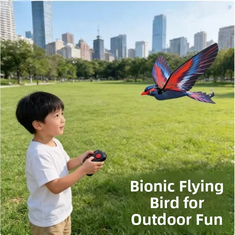 

2026 New Remote Control Bionic Flight Toy Creative Friend Wings Flapping Airplane Novelty Stand out Bird Design Toy for Kids