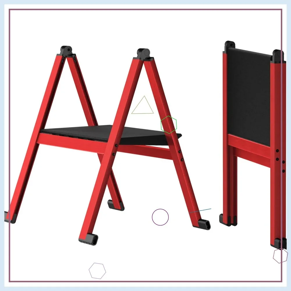 

Ультратонкая складная подставка-табурет, выдерживающая нагрузку до 180 кг, с противоскользящей педалью для дома, кухни, офиса, общежития