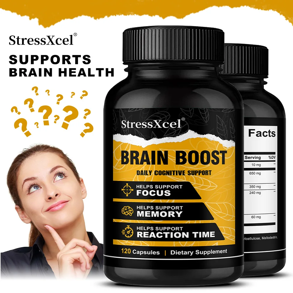 

Усилитель мозга — улучшает фокус, улучшает память и четкость для мужчин и женщин, экстракт бепопа, витамин B6, капсулы 30/60/120