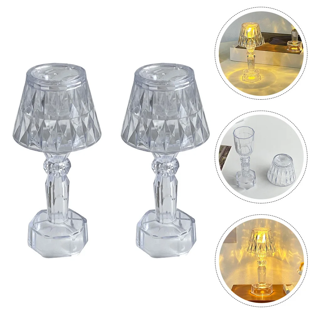 

2pcs Electronic Holder Night Led Bedside Lamp For Bedroom Party Atmosphere Table Desk Lamp Children Room Adorn Creative