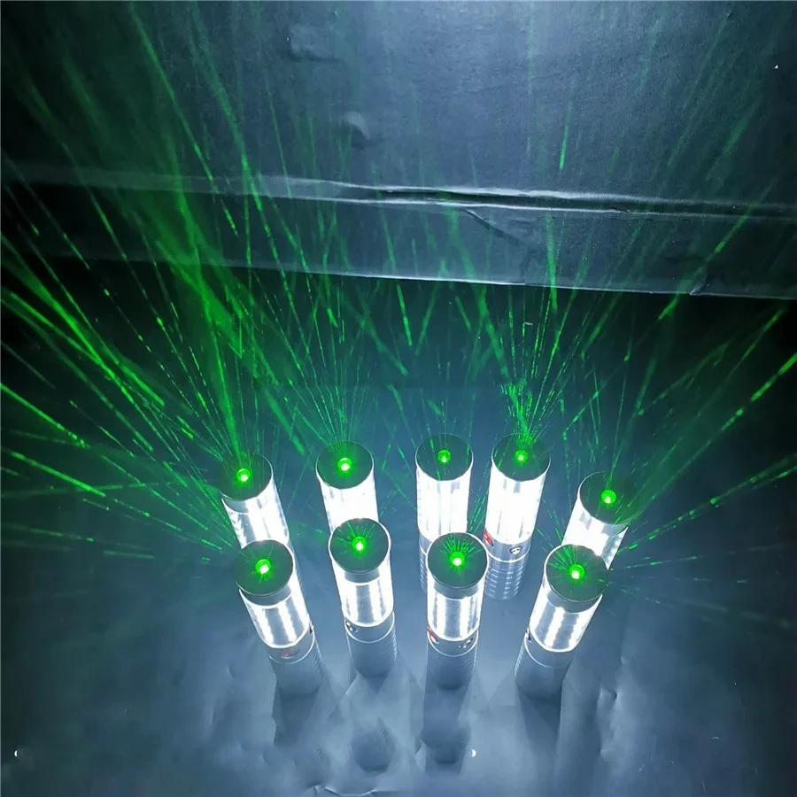 Party Bar Club Bottle Service Sparkler LED Flash Stick Two Head Green Laser Projector Light Champagne Bottle LED Strobe Baton