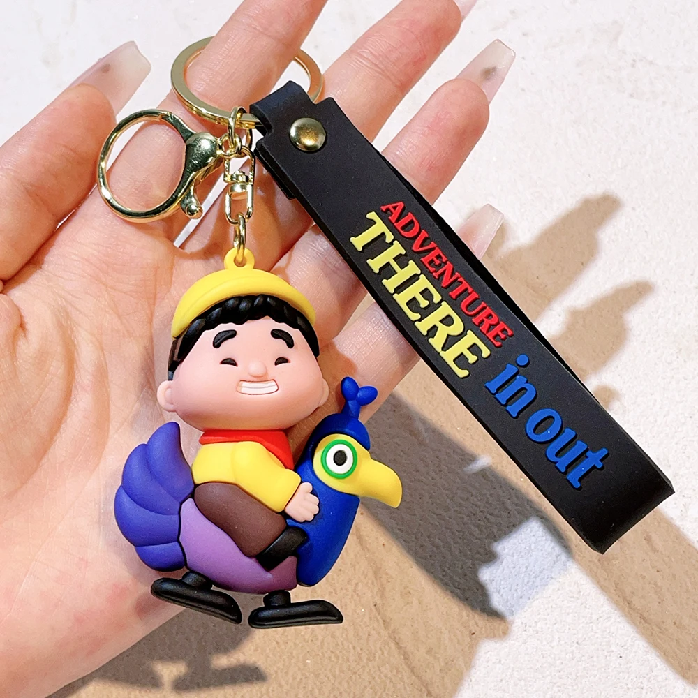 Disney Up Travel with the house ผจญภัยแก้ว cabochon พวงกุญแจกระเป๋าพวงกุญแจรถผู้ถือแหวน Charms พวงกุญแจของขวัญ