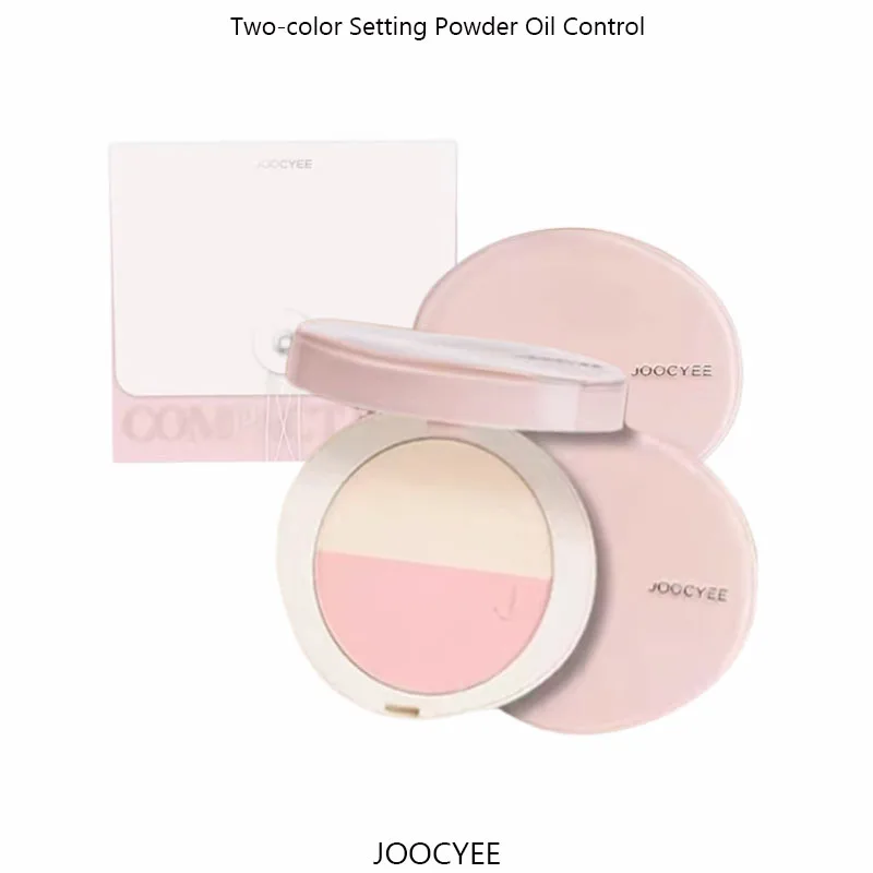 

JOOCYEE Two-color Setting Powder Oil Control Makeup Fog Matte Ddurable Powder Invisible Pores Delicate