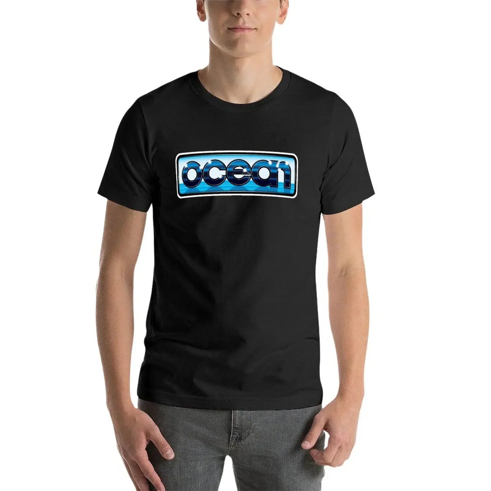 Ocean Software Logo from the 80's - High Quality Recreation 100% (Amiga, C64, Amstrad, Spectrum) T-Shirt image 3