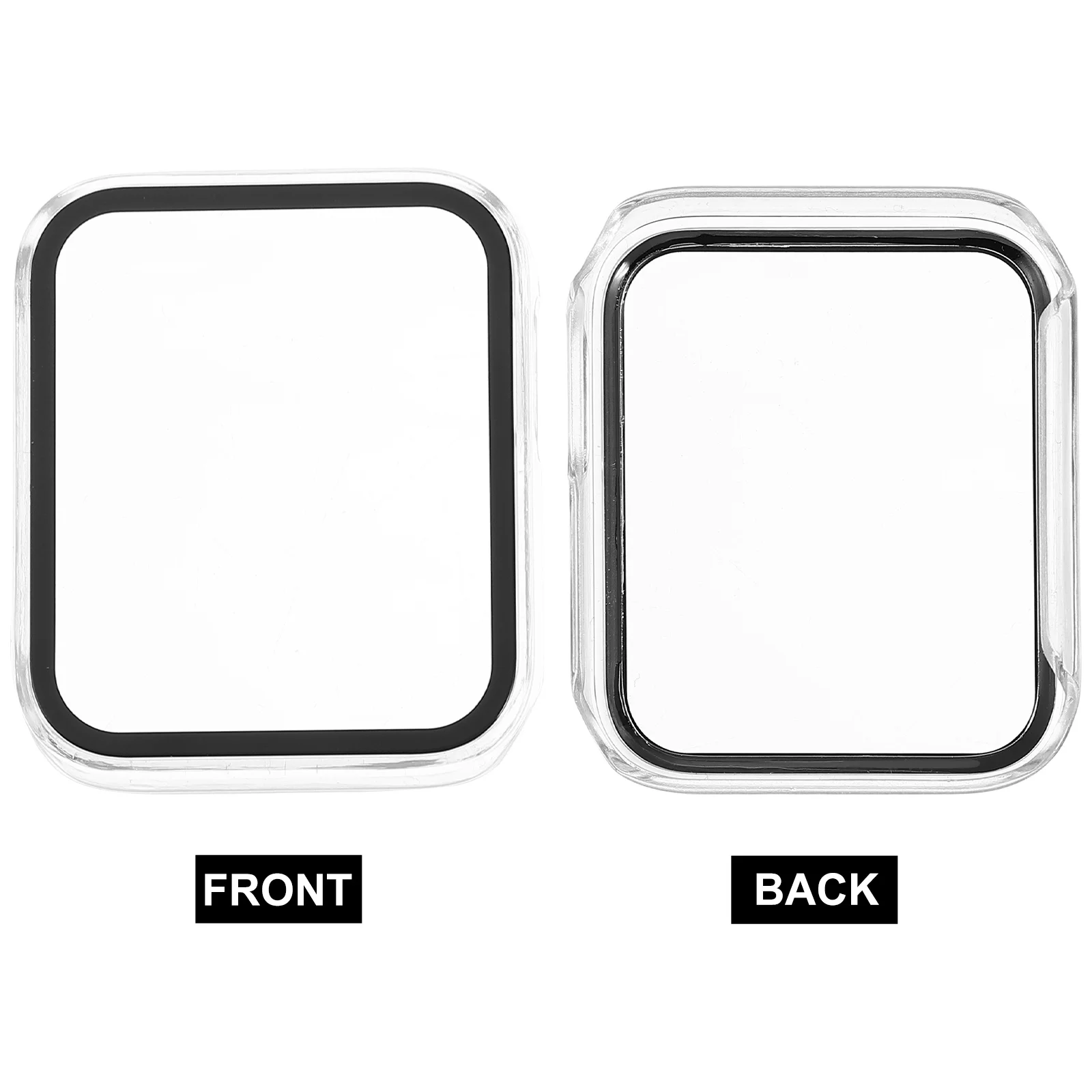 Защитный чехол для часов Встроенная защита экрана Прочное закаленное стекло для ПК Простая установка Полный охват