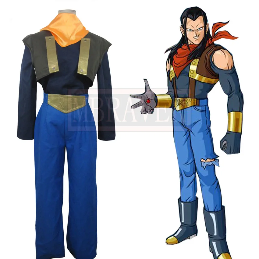 

Android 17 Lapis Cosplay Costume Party Christmas Halloween Uniform Custom Made Any Size