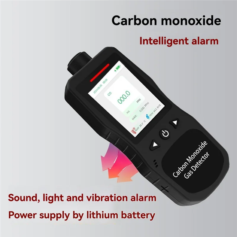 

SHGO-US PLUG,Carbon Monoxide Detector, CO Detector 0-1000 PPM With Sound, Light Vibration Alerts For Home Industrial Use For Tra