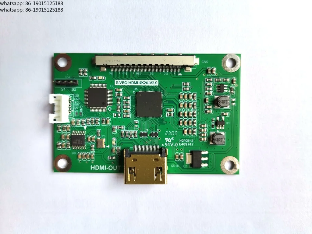 It is suitable for V-by-One to HDMI adapter board, VB1/VBO to HDMI output, and supports single/dual split drive 4K signals