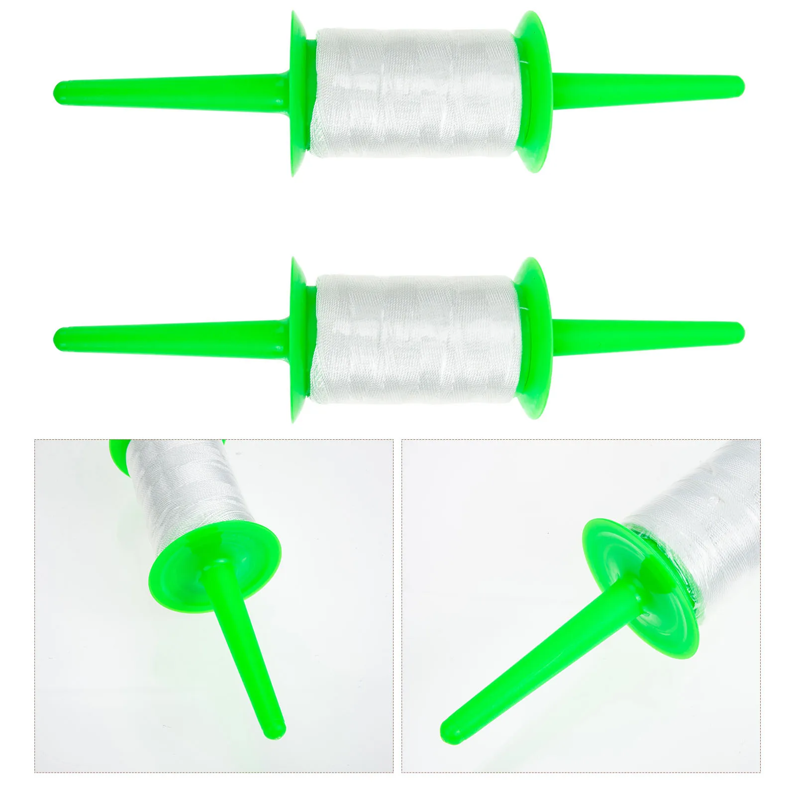 Bobina per aquiloni da 2 pezzi Materiale di alta qualità Leggero Design creativo Divertimento all'aria aperta Corda per aquiloni Bobina per aquiloni volanti all'aperto