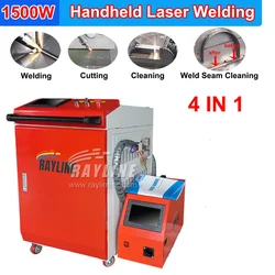 NEW 4 in1 Fiber Laser Welding Machine 1500W Handheld Laser Welding Cutting Cleaning for Stainless Steel Brass Metal