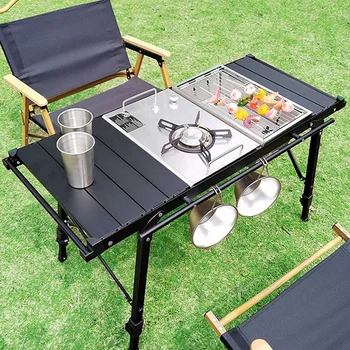 Lohascamping 접이식 IGT 테이블, 경량 배낭 롤 테이블, 다기능 조절 가능 다리 책상, igt테이블 풀세트, 데스크탑 버너, 바베큐 테이블,접이식테이블,캠핑테이블,화로대  테이블,백패킹테이블 ,igt 다리,홈풀 테이블,화로테이블,경량캠핑테이블,igt버너, 캠핑롤테이블,캠핑키친테이블,접이식캠핑테이블,igt가변다리   ,캠핑버너테이블,멀티펑션,igt메쉬트레이,바베큐테이블 ,캠핑i