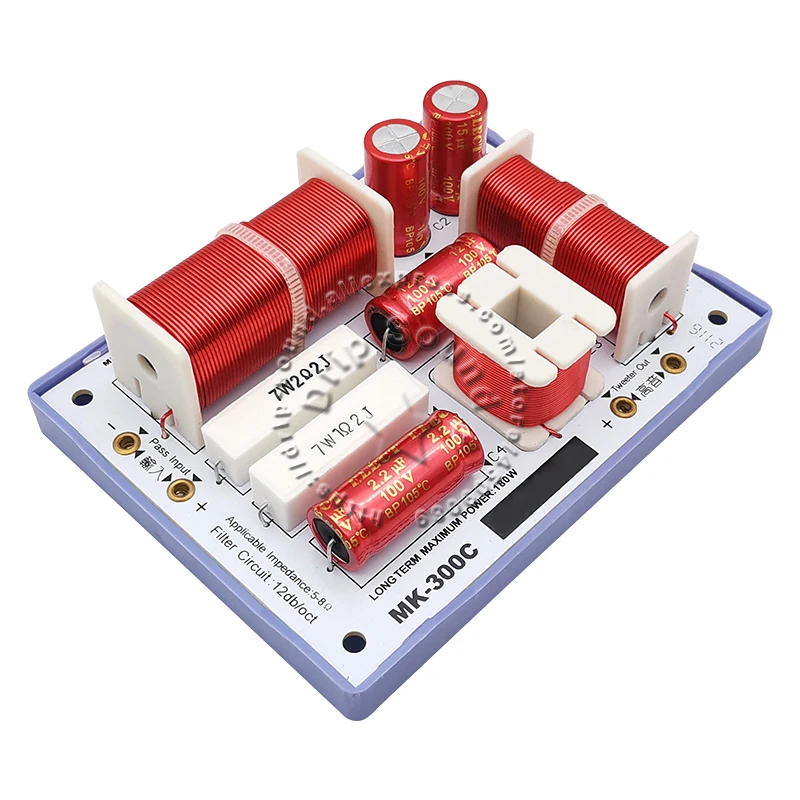 2Pcs KASUN MK-300C 3 Way 180W Hi-Fi ลำโพงเสียงความถี่ Divider Crossover Filter