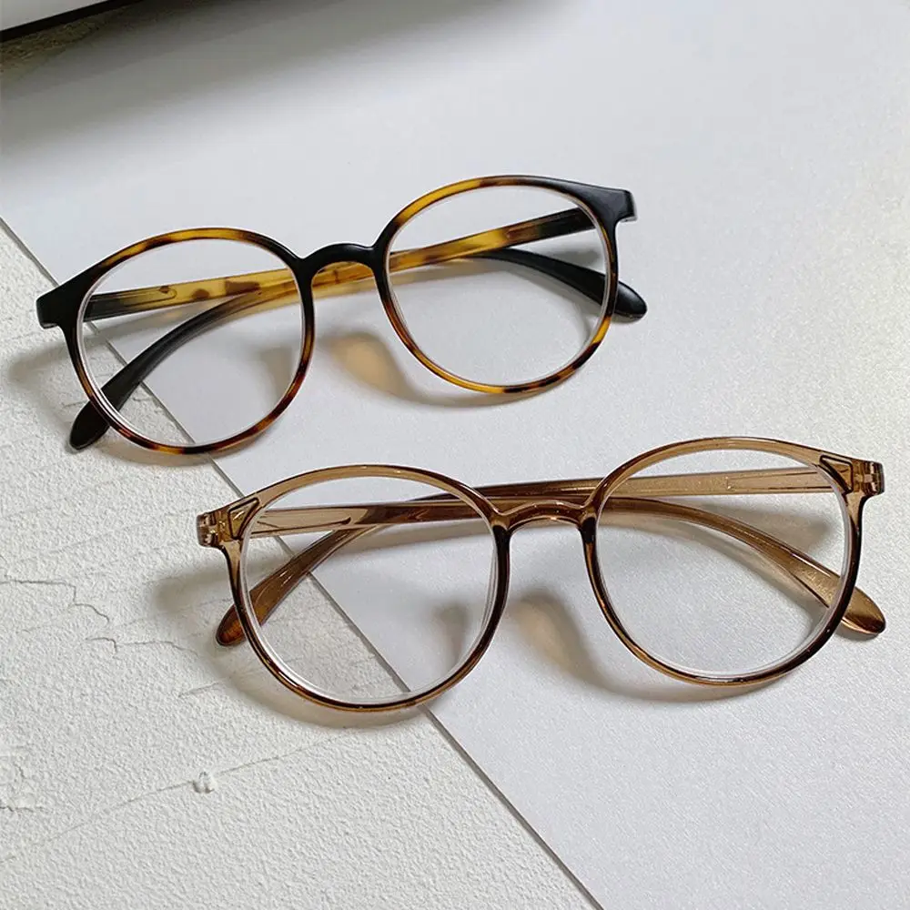 Fashion Myopia Glasses For Women Men Optical Spectacles Vision Care Eyeglasses Round Frame Eyewear Anti-fatigue Eyeglasses