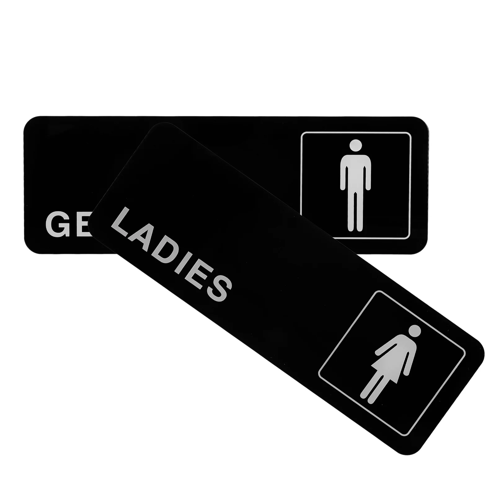 السيدات السادة مرحاض تسجيل 2 قطعة لوحة باب المرحاض الاكريليك للأعمال دليل الحمام تسجيل لشريط فندق مكتب
