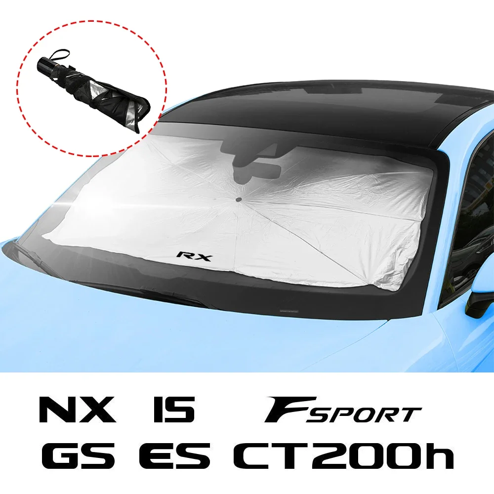 Car Umbrella Sunshade Cover Parasol Accessories For Lexus RX 350 450h 330 IS 300h 250 CT200h NX GS ES GX 460 Fsport LS LX UX 200