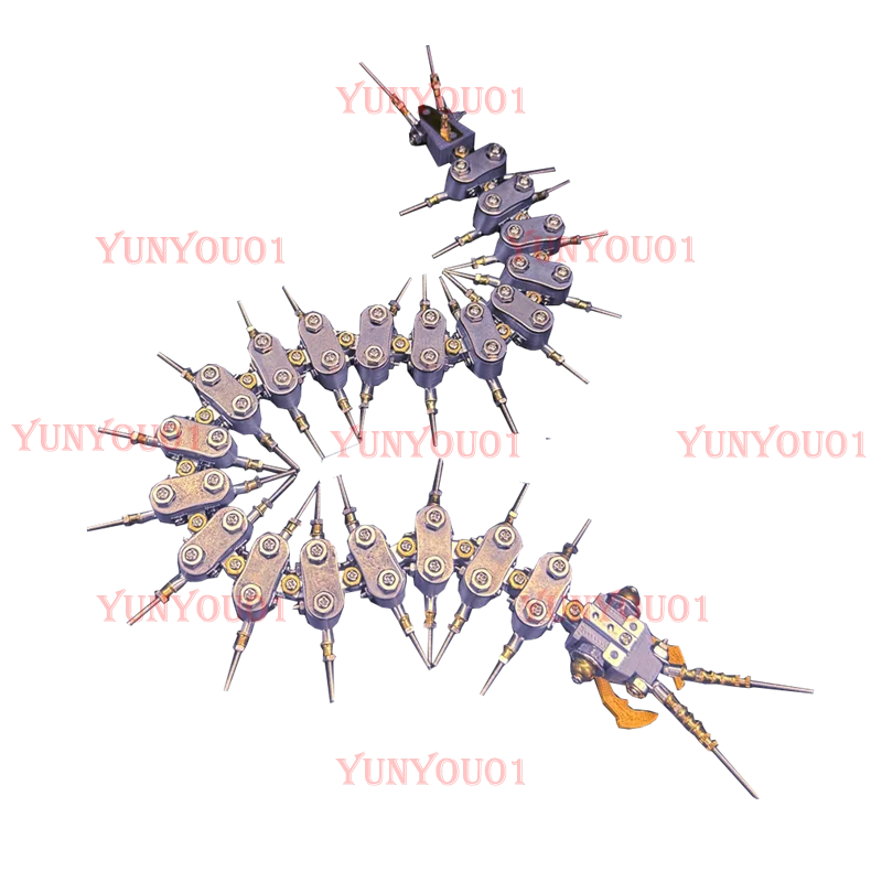 MechanicalCentipede Metal Assembly Insects Difficult Building Block 3D Three-dimensional Puzzle Toy Model Creative Birthday Gift
