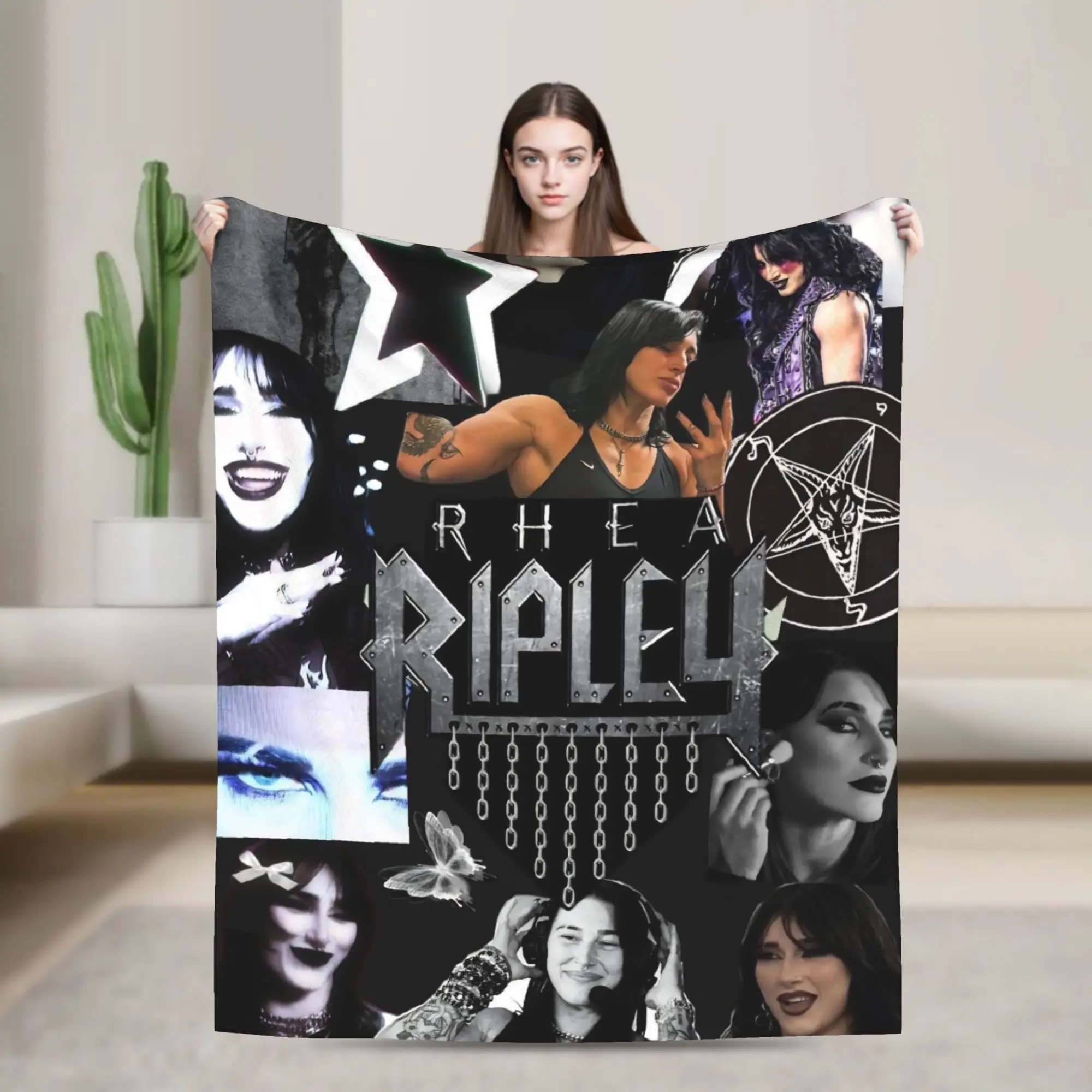 Rhea Ripleys Plush Blankets Boy Girl  Flannel Throw Blanket For Bedroom Soft Design Quality Bedspread Gift