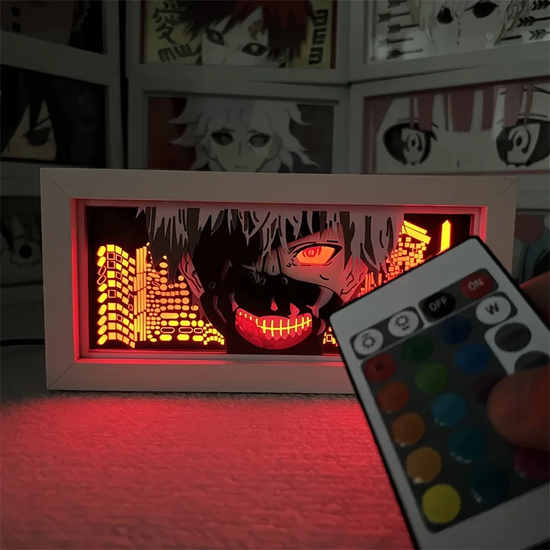 

Anime Light Box Tokyo Ghoul:re Kaneki Ken Cartoon 3D Light Peripherals Color Lamp Bedroom Table Top Ornaments Funny Gifts Crafts