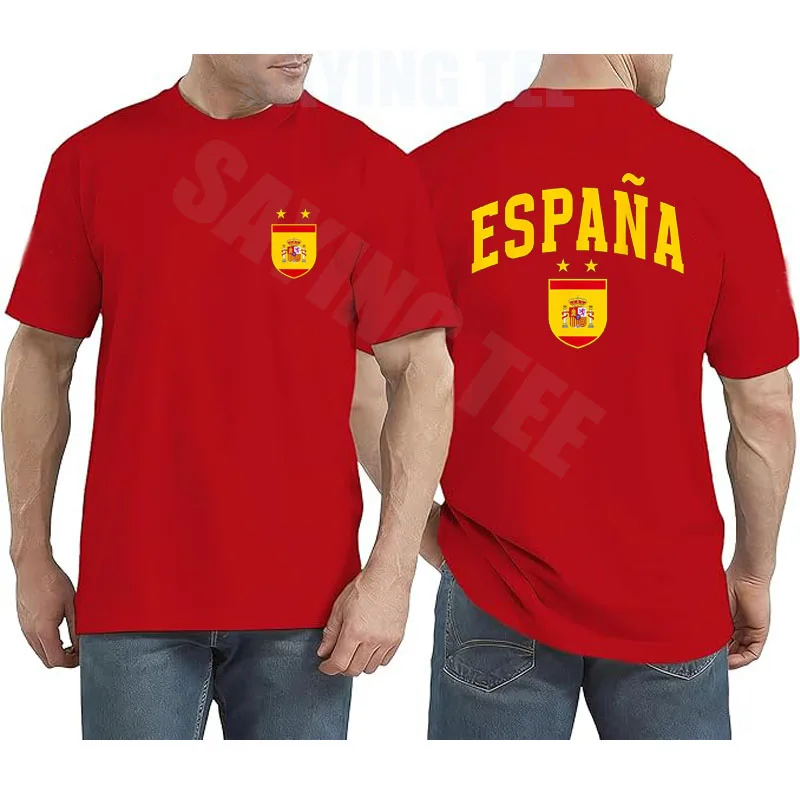 Retro Spanische Flagge Spanien Shirt Vintage España Jungen & Mädchen T-Shirt Y2k 2 Sterne Fußball Champions Espana Fußballmannschaft Spruch-T-Shirt – Detail 14