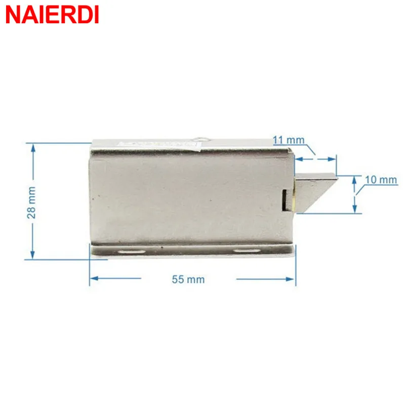 NAIERDI Mini Electric Plug Lock 24V Cabinet Electric Bolt Lock Storage Electronic Drawer Lock Safe Access Control Small Lock