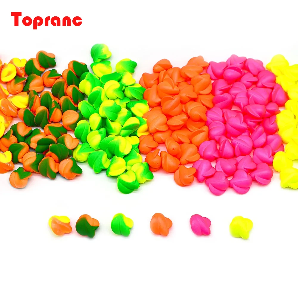 Topranc 20/24 قطعة من طُعم صيد الأسماك في المياه المالحة رغوة بوبرز طُعم عوامة دوارة