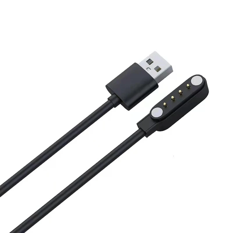 1PC 60CM Universal Smart Watch Charger Cord Magnetic Charging Cable 2/4 Pin USB Charger