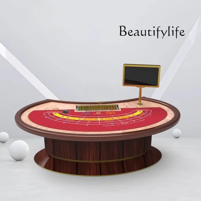 Baccarat Entertainment Luxury Lucky Six Table مخصص منصة ميدانية مفرش المائدة رقاقة لوحة مصنع مخصص