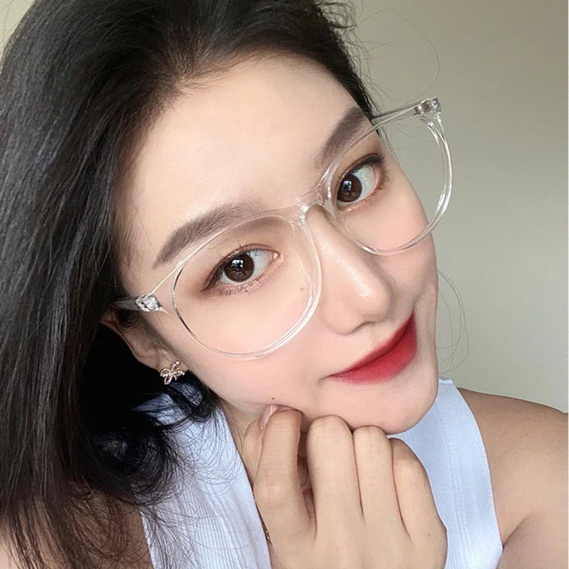 

New Large Frame Anti Blue Light Eyeglass Frame Reading Glasses Fresh And Simple Style