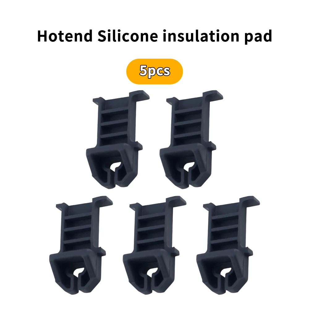 ل Bambu Lab A1/A1 لوحة عزل سيليكون صغيرة Hotend 3/5/10 قطعة لوحة عزل سيليكون Hotend لأجزاء الطابعة ثلاثية الأبعاد