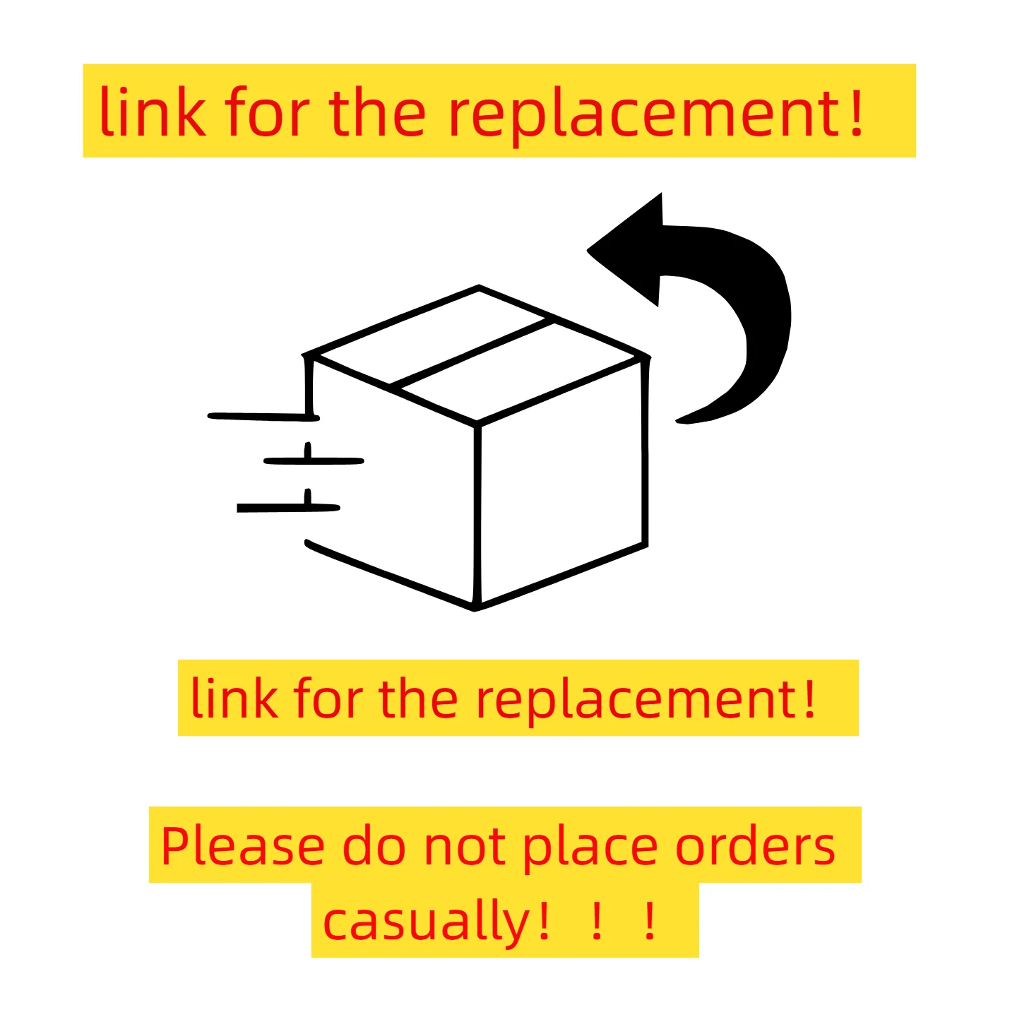 

Here is the link for the replacement。Please do not place orders casually！！！
