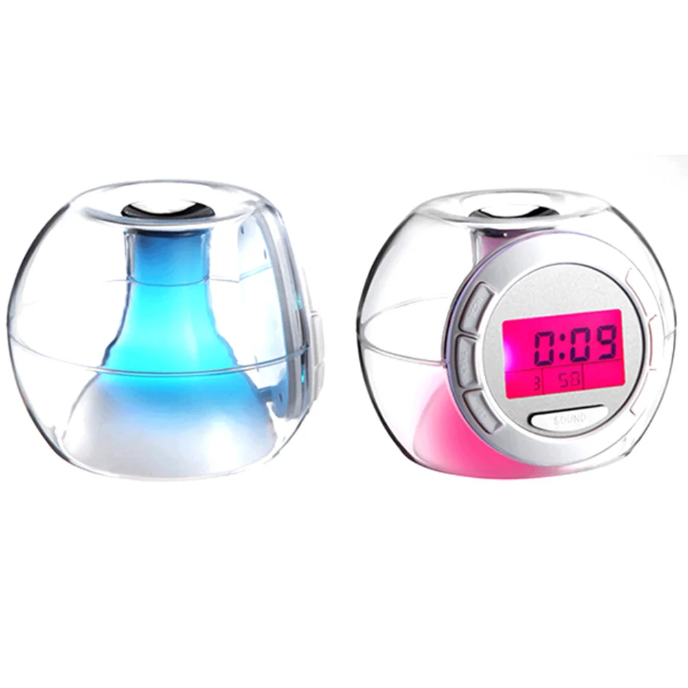 

Night Glow Perpetual Calendar Alarm Clock Digital Led Changing Light With Nature Sounds Ocean Animal