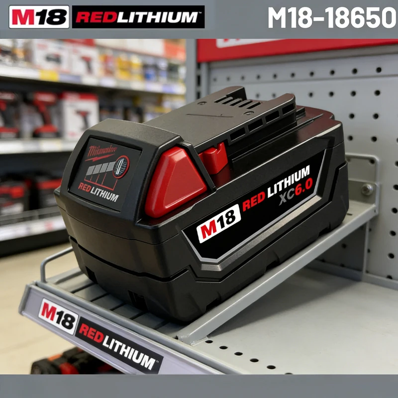 

6.0Ah 100% New Milwaukee M18 battery! Strong power, long endurance, fully compatible, never stop working!